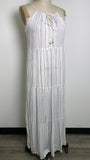 Kona Sol White Swim Coverup, M