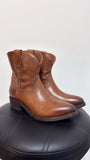 Frye Brown Leather Billy Short Boots, 8.5