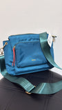 Mersi Teal Crossbody Bag, 10"x7"