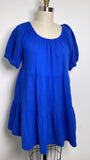 Old Navy Blue Gauze Dress, L