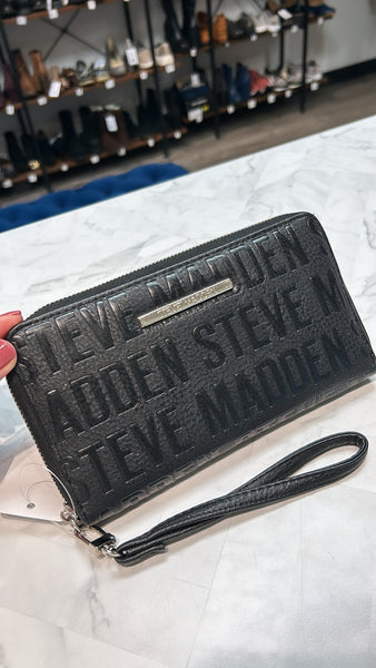 Steve Madden Black Wristlet Wallet