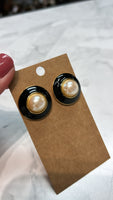 Gold/Black Earrings