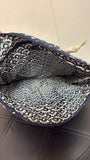 Vera Bradley Blue Holiday Owl Print Crossbody Bag, 11"x11"