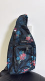 Vera Bradley Rose Foliage Mini Sling Backpack, 13"x7"