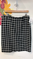 Tahari Black/White Skirt, 12