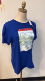 New J. Crew Blue Aspen Tee, S