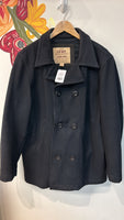 Old Navy Black Wool Double Breasted Coat, L