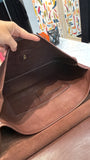 Vintage Coach Style 5266 Brown Beekman Leather Briefcase Messenger Bag, 16"x12"