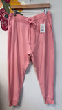 Zenana Pink 28" Inseam Joggers, XL
