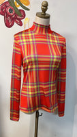 Topshop Plaid Top, 8