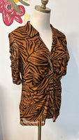 Jane + Delancey Zebra Print Top, M