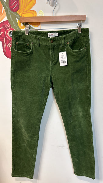 Vineyard Vines Green Corduroy Jeans, 10