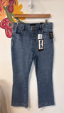 New Rachel Roy Button Fly Bootcut 30" Inseam Jeans, 12