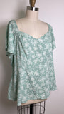 New Torrid Green Challis Top, 2X