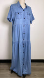 New Chambray Dress Blue, XXL