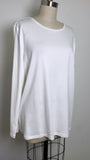 Talbots White 100% Pima Cotton Tee, 2X