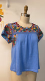 Easel Blue Top, S