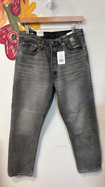 New Levi's 501 Original Cropped Jeans, 28 (6) (retail $108)