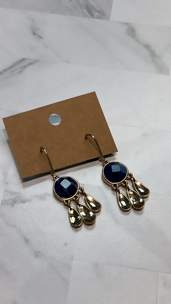 Robert Lee Morris Gold/Blue Earrings