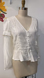 New Bog Collective Cream Top, L
