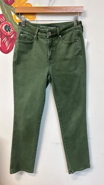 Chico's Green Straight Ankle Jeans, 2