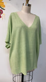 Eileen Fisher Green 100% Organic Linen Sweater, 2X