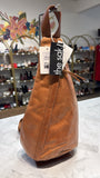 New The Sak Tobacco Geo Leather Sling Backpack, 15"x8"