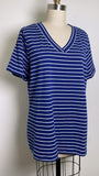 D&Co Blue Stripe Top, L
