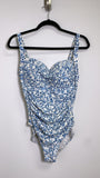 Nip Tuck Blue One Piece Swimsuit, 10
