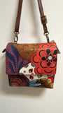 Anuschka Hand Painted Crossbody Bag, 9"x8"