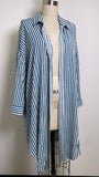 Torrid Stripe Open Front Topper, 2X