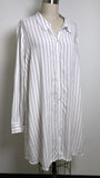 Cacique White Stripe Swim Coverup, 18/20