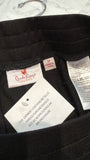 New Quacker Factory Black 25.5" Inseam Anytime Pull-On Jogger Pants, S Petite