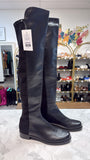 Stuart Weitzman Black Leather Over the Knee Boots, 10 (retail $850)