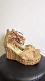 Get More Beauty Tan Platform Sandals, 40 (9)