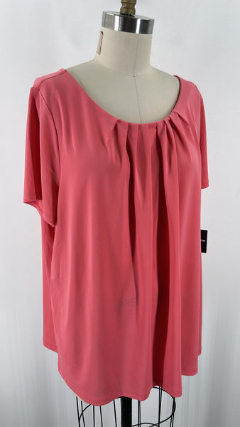 New Liz Claiborne Pink Top, 2X