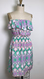 Peach Love Strapless Dress, M