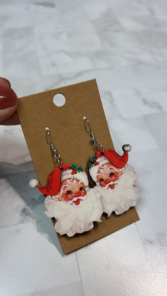 Santa Christmas Earrings