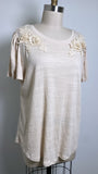 Cable & Gauge Tan Top, 1X