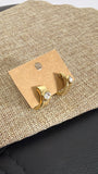 Gold Huggie Hoops Earrings