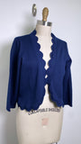 Nina Leonard Blue Cardigan, XL