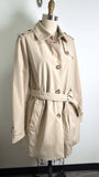 New Tommy Hilfiger Tan Trench Coat, L