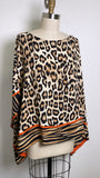 Chico's Animal Print Top, S/M