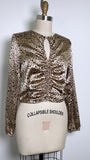 Moa Moa Animal Print Top, S