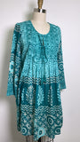 Novica Green 100% Cotton Dress, S
