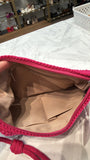 The Sak Pink Crochet Shoulder Bag, 9"x6"