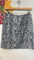 Talbots Blue Paisley Skirt, 10