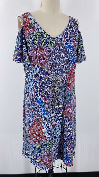 MSK Open Shoulder Dress, L