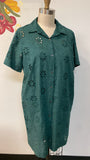 New Loft Green Eyelet Dress, 8