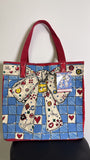 New Brighton Love Sparkle Tote Bag, 15.5"x14.5"